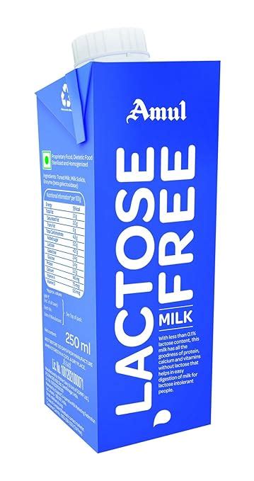 Amul Lactose Free Milk, 250 Ml : Amazon.in: Books