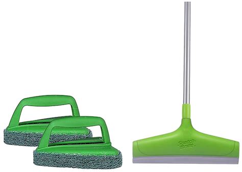 Scotch-Brite Fibre Bathroom Scrubber Brush (Green, Pack of 2 ...