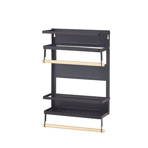 Double Shelf Magnetic Storage - Black – Mason Home