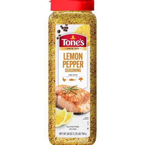 Lemon Pepper Seasoning Blend - Tone's® Lemon Pepper Seasoning