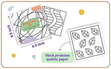 Colouring Book for Adults Stress Relief | Beginner-Friendly, Bold ...