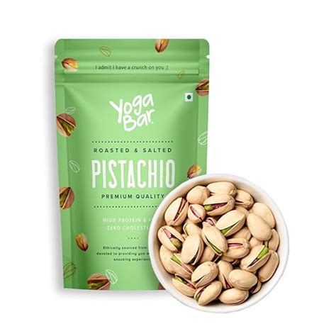 Yogabar Premium Pista 1kg(500g x Pack of 2)|Roasted Salted Pista ...