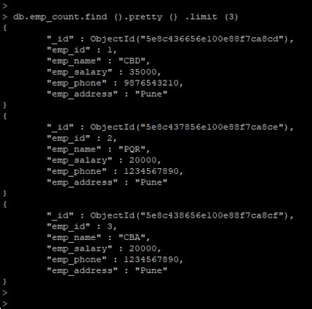 Image result for How to Use Collection Find in MongoDB Shell
