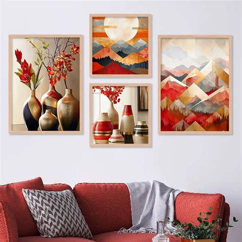 Modern Art Framed Posters Combo: Enhance Your Wall Decor with Beautiful ...