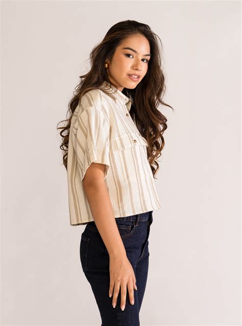English Riviera Blusa, Beige