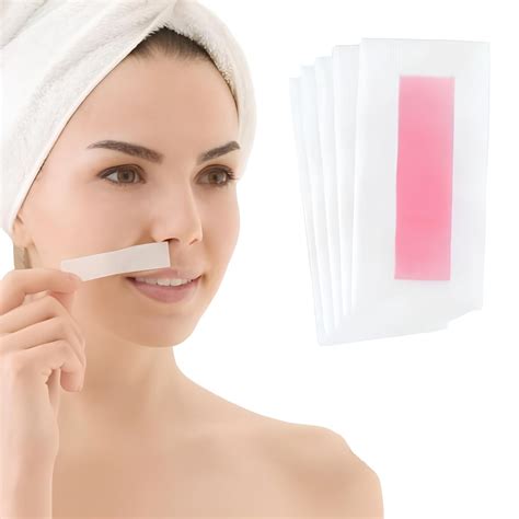 LUMBER FASHION Face Hair Removal waxing strips for women-10 Pcs (Double ...