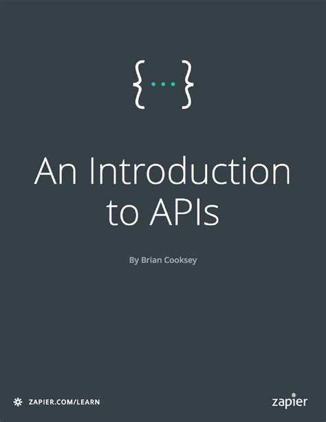 Brian Cooksey - An Introduction to APIs-Zapier, Inc. (2016 ) - An ...
