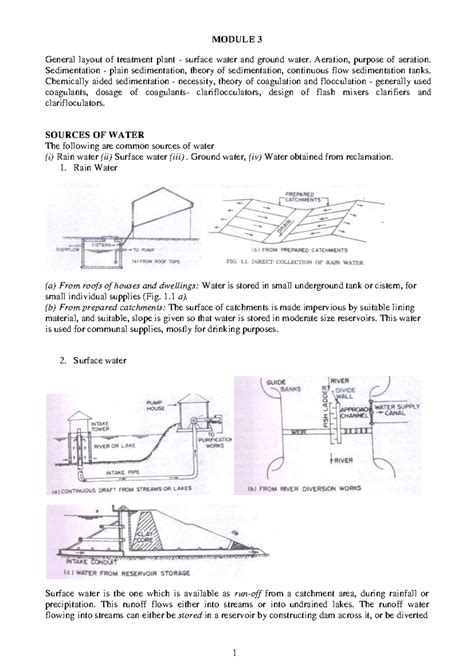 MODULE 3: Lecture Notes on Water Treatment Principles and Techniques ...