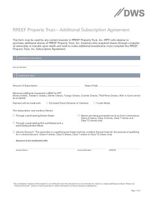 Fillable Online RREEF Property TrustRedemption Request Form Fax Email ...