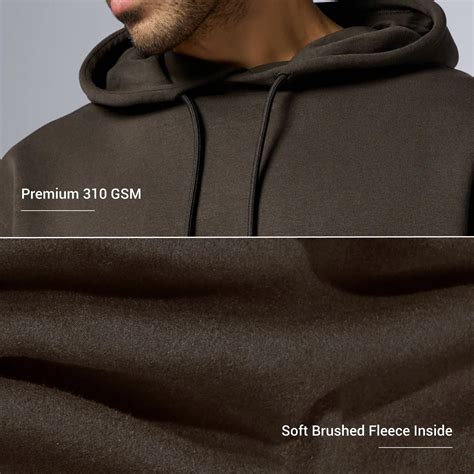 Buy Malt Brown Off-Duty Terry Cotton Oversized hoodies – XYXX Apparels
