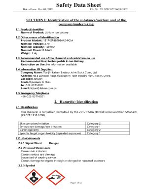 Fillable Online Lithium carbonate - SAFETY DATA SHEET Fax Email Print ...