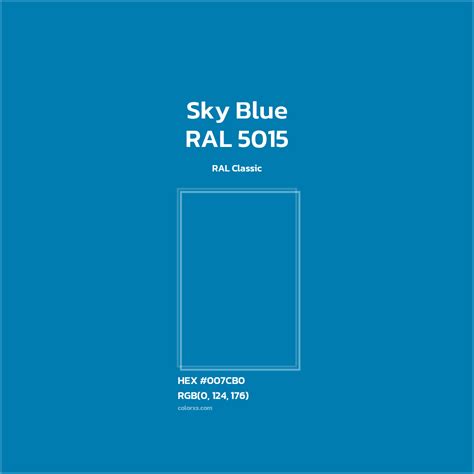 About RAL 5015 - Sky Blue Color - Color codes, similar colors and ...