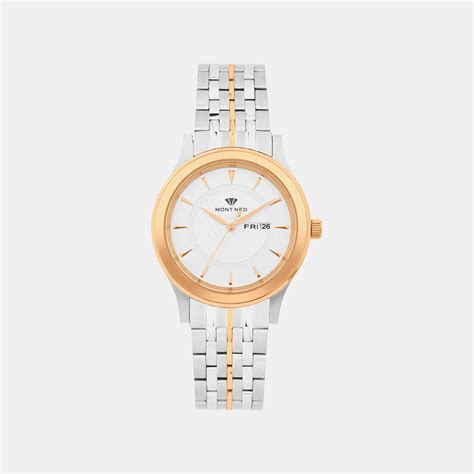 Mont Neo Women White Metal Watch L8500D-M1303 – Just In Time