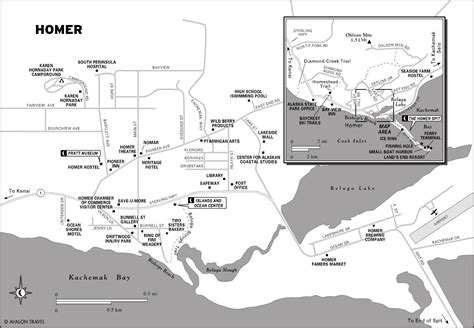 Homer Alaska Road Map - homswu