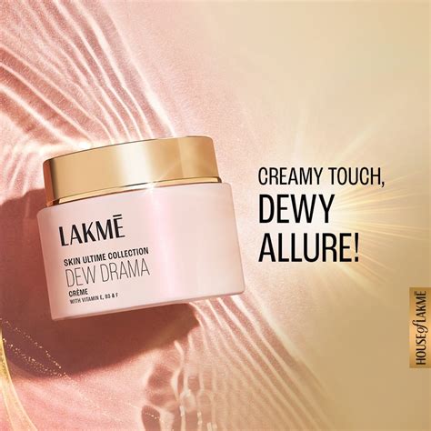 Lakmē Dew Drama Gel Creme, Pro-Ceramides, Vit E + Vit B3 + Vit F 50G