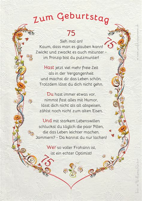75 Jahre Geburtstagsgrußkarte, geburtstagskarte 75 - HBDAY.ART/DE
