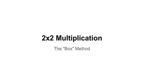Image result for How to Do Box Method