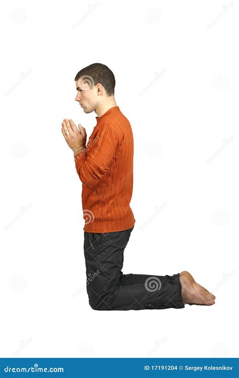 A Man Praying On His Knees Stock Images - Image: 17191204