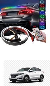 PRTEK Carbon Fibre LED Rear Spoiler with Remote Control for Car Trunk ...