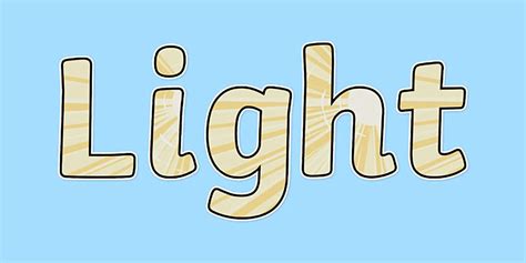 Light Display Letter - Classroom Resources