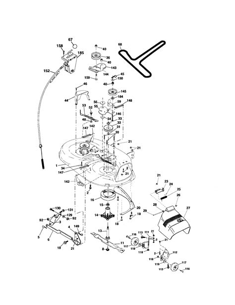 Craftsman Lt1000 Riding Lawn Mower Drive Belt Diagram Craftsman lt1000 ...
