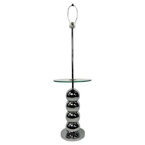 1970s Stacked Chrome Ball Floor Lamp For Sale at 1stDibs