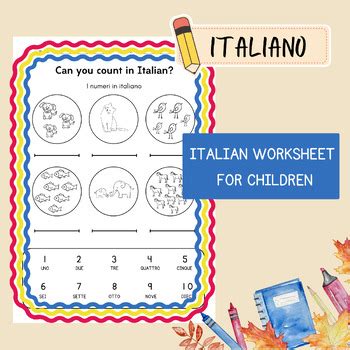 Image result for Fun Italian Worksheets