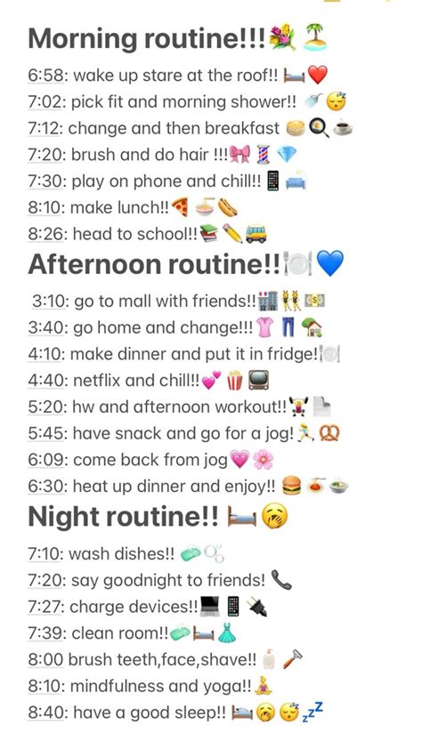 Weekend Night Routine 的图像结果