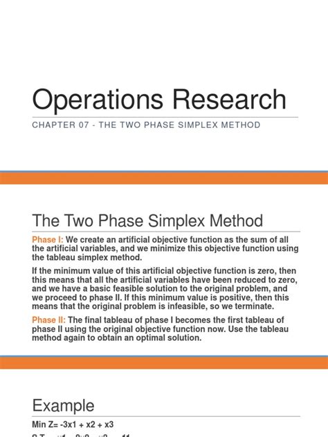 Image result for Two-Phase Simplex Method
