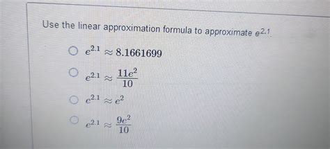 Linear Approximation Formula 的图像结果