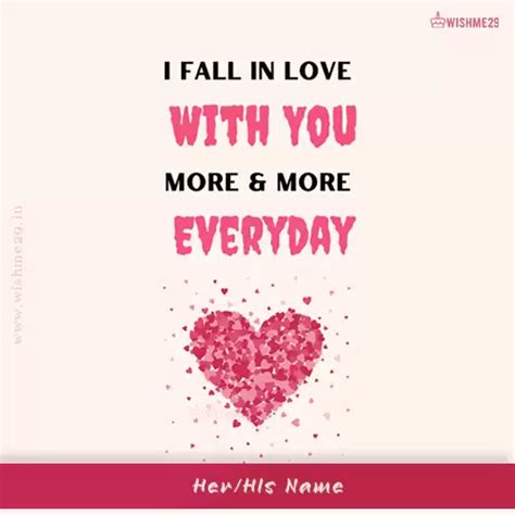 Create Name On Beautiful Love Quotes Card