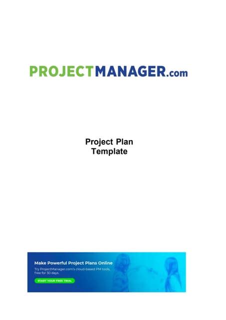 Image result for Project Manager Project Plan