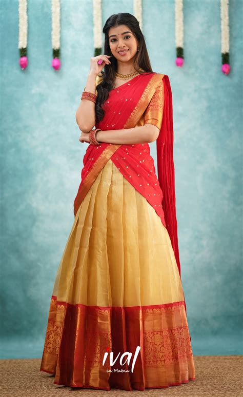 IZHAIYINI- Organza Half Sarees – Ivalinmabia