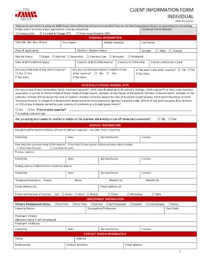 Fillable Online Client Information Form TemplateJotFormCIF Completion ...