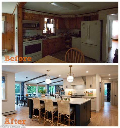 Before and After 1950 Ranch Renovation - from dark and cramped to ...