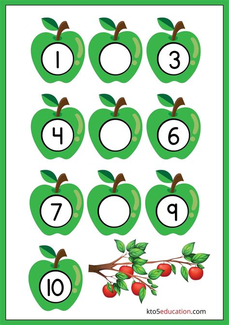 Free Missing Numbers 1 to 10 Worksheet | Kids worksheets preschool ...