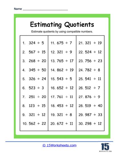 Image result for Use Compatible Numbers to Estimate