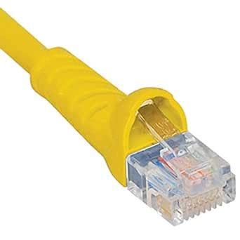 ICC Computer Ethernet Networking PatchCord , CAT 6, BOOT, 1' YL ...