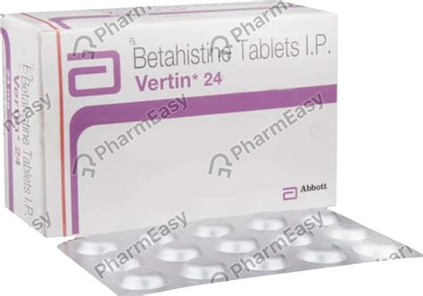Vertin 24 MG Tablet (10): Uses, Side Effects, Price & Dosage | PharmEasy