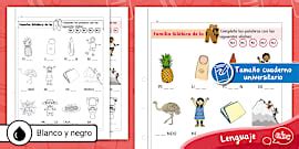 Sílaba Inicial | Lenguaje | Familia de Palabras | 1º básico