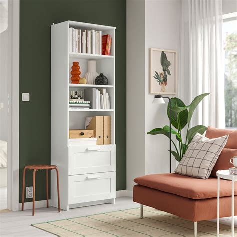 BRIMNES Bookcase, white, 60x190 cm - IKEA