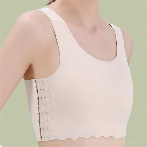 Buy Women Les Buckle Seamless Chest Breast Binder FTM Sports Bra Vest ...