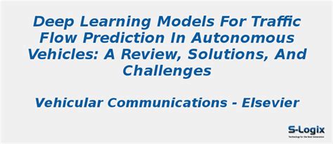 Traffic flow prediction in autonomous vehicles | S-Logix