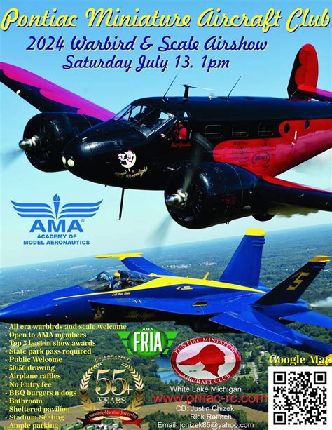 PMAC Scale and Warbird Airshow, Pontiac Miniature Aircraft Club ...