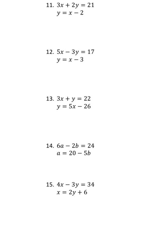 Image result for Simultaneous Equations Questions Corbettmaths