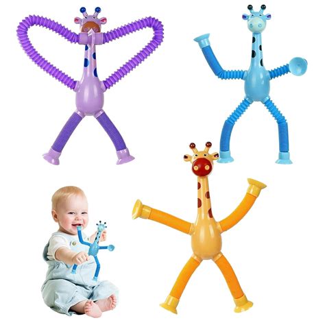 Buy Kidology Telescopic Suction Cup Giraffe Toy, LED Telescopic Pipe ...