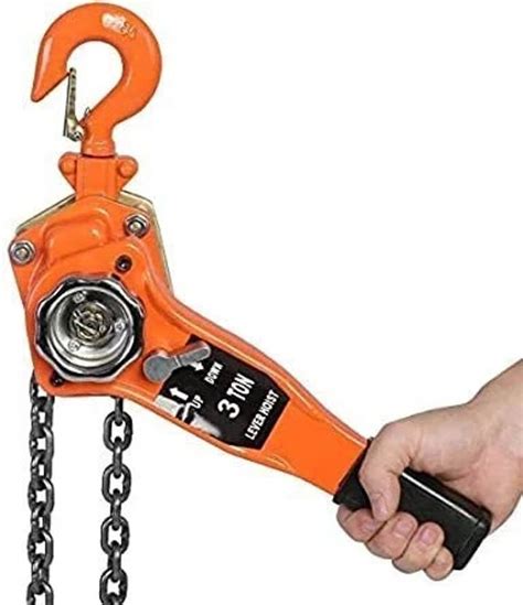 VOLTZ Rachet Lever Chain hoist block - 3 ton × 1.5mtr Front and Rear ...