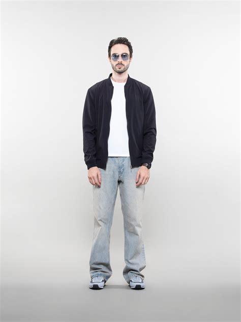 Buy Men's Midnight Black Zipped Bomber Jacket Online – Love Pangolin