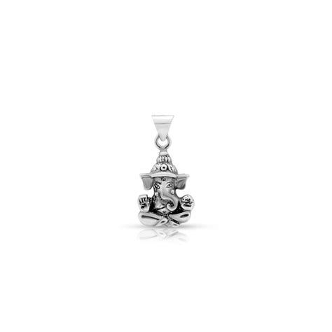 Lord Ganesha 925 Silver Pendant with Chain – Mashha