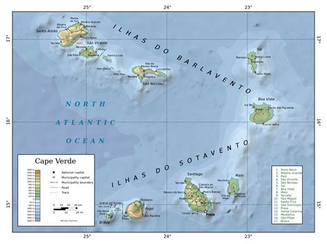 Maps of Cape Verde | Map Library | Maps of the World